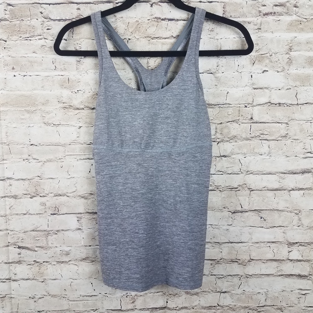 Lululemon fitness tank top size 8 women's gray